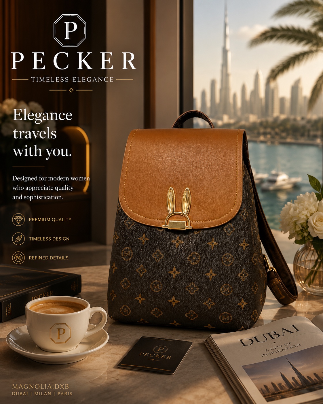 PECKER Monogram Backpack — 03